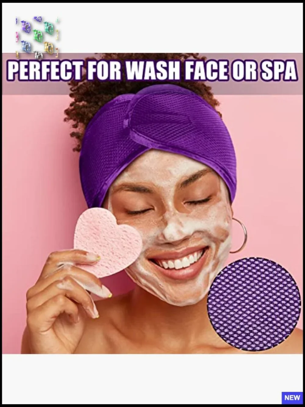 Mesh Hair Wraps Set Adjustable Headbands for Sleeping Yoga Face Wash Comfortable